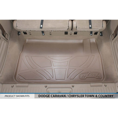 2008-2012 Dodge Grand Caravan Floor Liners | 2nd Row Stow'n Go Bucket Seats, With Super Console | SMARTLINER