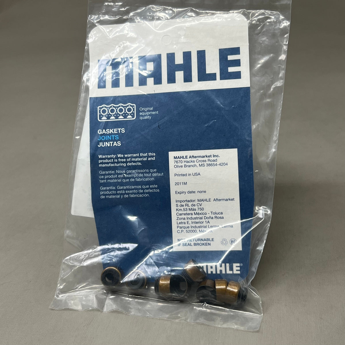 MAHLE (8 Pieces) Engine Valve Stem Oil Seal Set for Honda Black/Brown SS45678