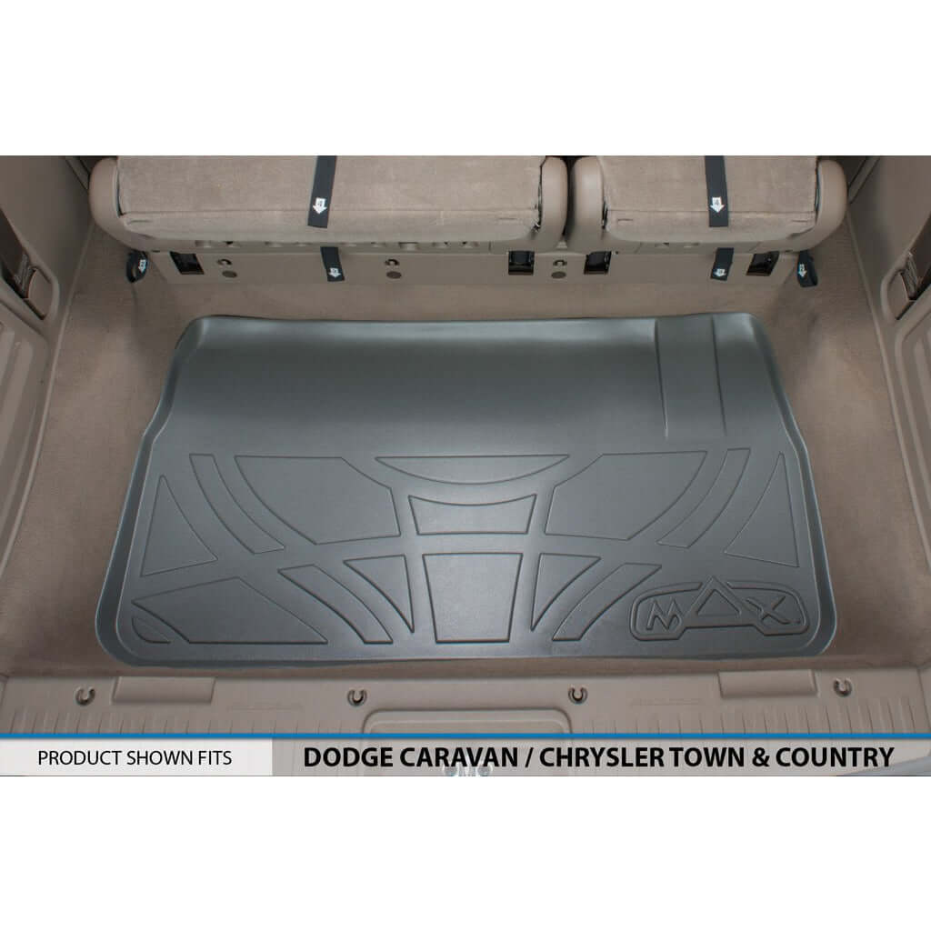 2008-2012 Dodge Grand Caravan Floor Liners | 2nd Row Stow'n Go Bucket Seats, With Super Console | SMARTLINER