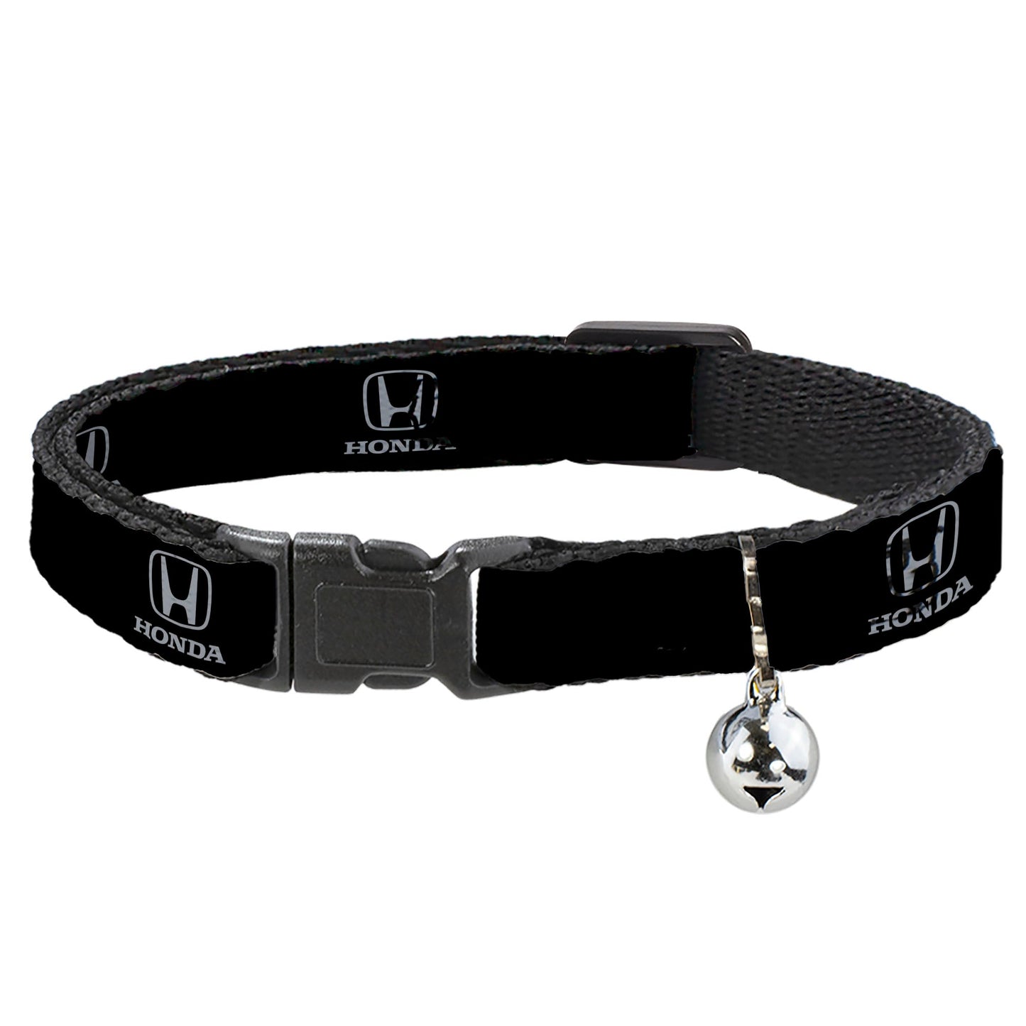 Breakaway Cat Collar with Bell - Honda Logo Black/Silver