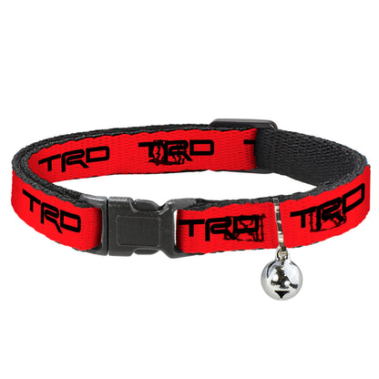 Breakaway Cat Collar with Bell - Toyota Racing Development TRD Logo Red/Black