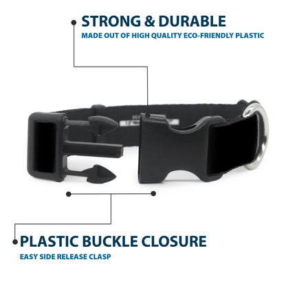 Plastic Clip Collar - Honda Logo Black/White