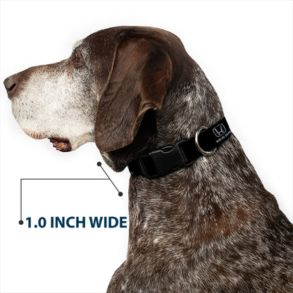 Plastic Clip Collar - Honda Logo Black/Silver