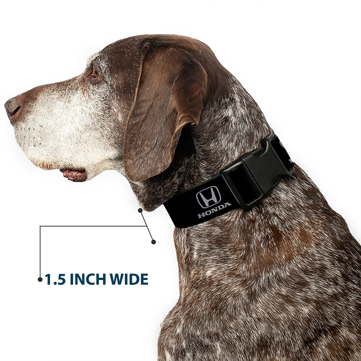 Plastic Clip Collar - Honda Logo Black/Silver