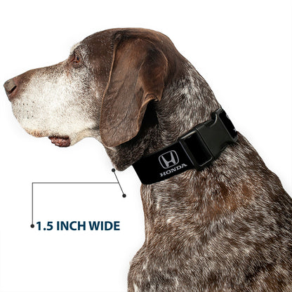 Plastic Clip Collar - Honda Logo Black/Silver