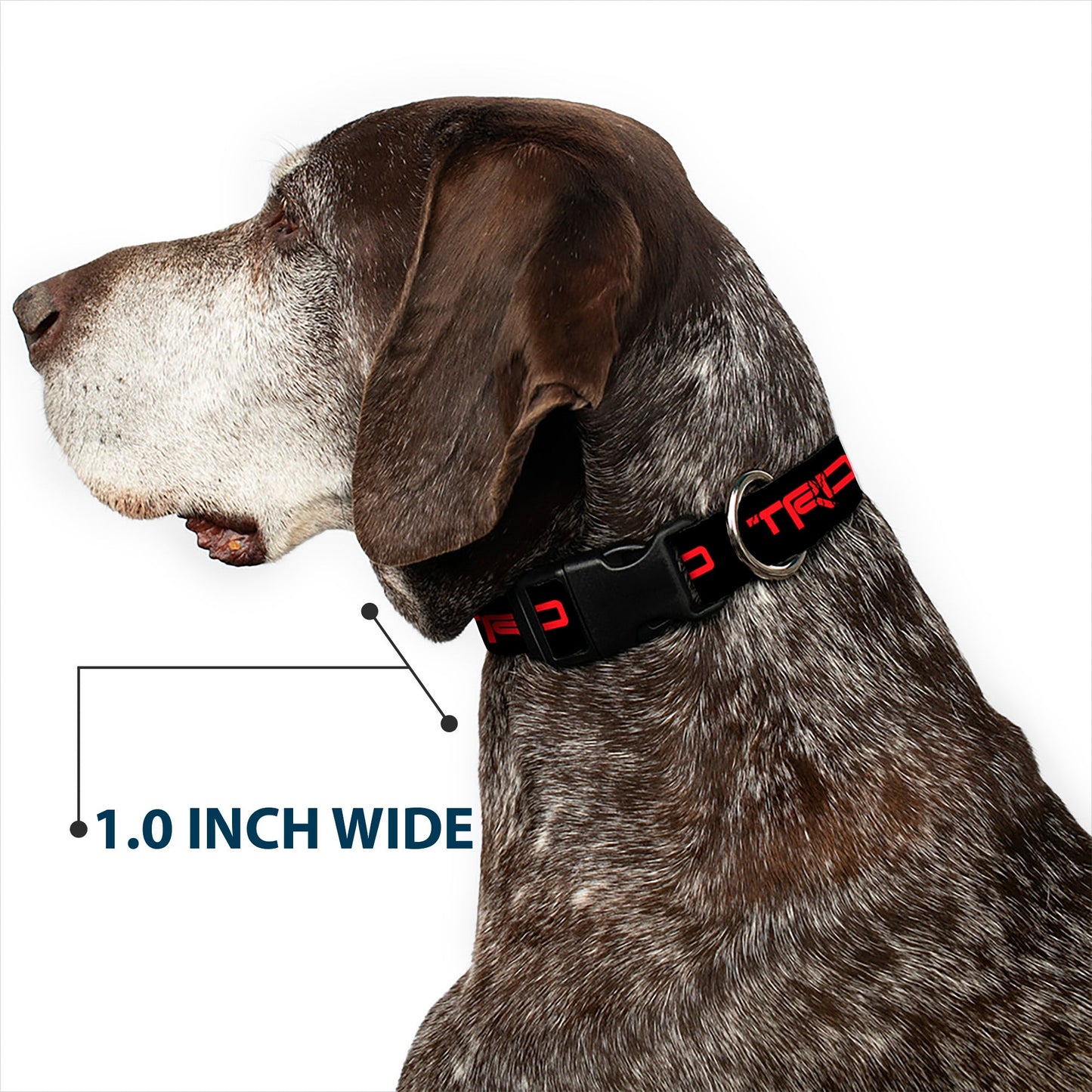 Plastic Clip Collar - Toyota Racing Development TRD Logo Black/Red