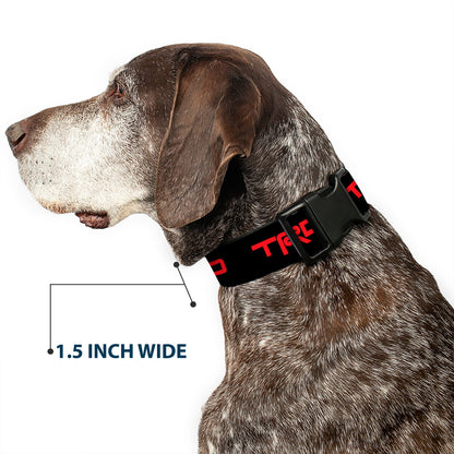 Plastic Clip Collar - Toyota Racing Development TRD Logo Black/Red