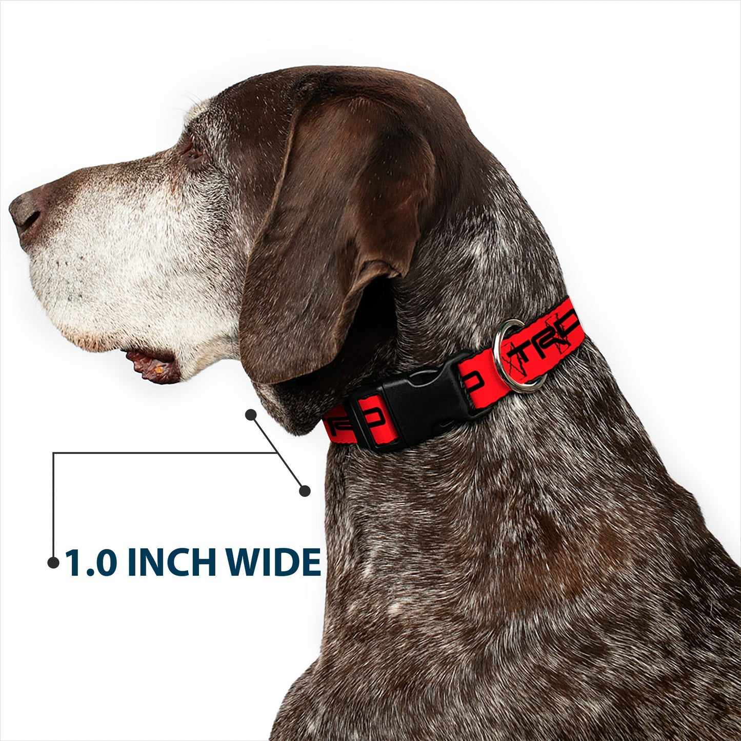 Plastic Clip Collar - Toyota Racing Development TRD Logo Red/Black