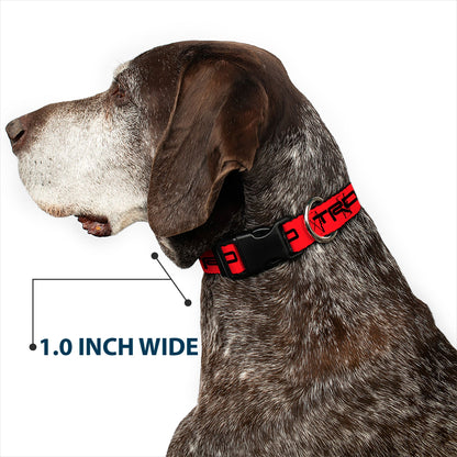 Plastic Clip Collar - Toyota Racing Development TRD Logo Red/Black