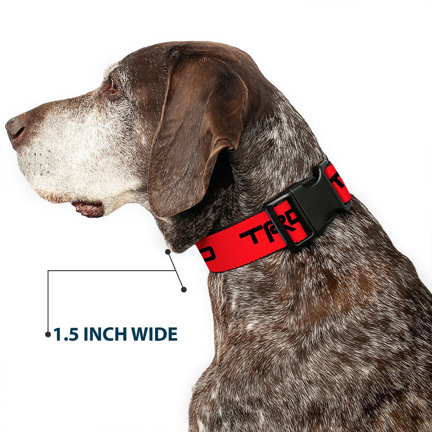 Plastic Clip Collar - Toyota Racing Development TRD Logo Red/Black