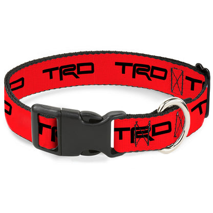 Plastic Clip Collar - Toyota Racing Development TRD Logo Red/Black