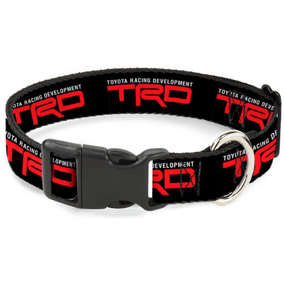 Plastic Clip Collar - TOYOTA RACING DEVELOPMENT TRD Logo Black/White/Red