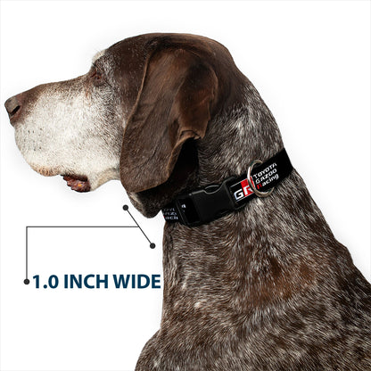 Plastic Clip Collar - TOYOTA GAZOO RACING GR NORTH AMERICA Logo and Text Black/White/Red