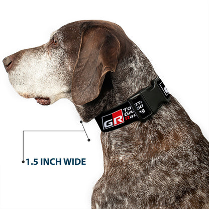 Plastic Clip Collar - TOYOTA GAZOO RACING GR NORTH AMERICA Logo and Text Black/White/Red