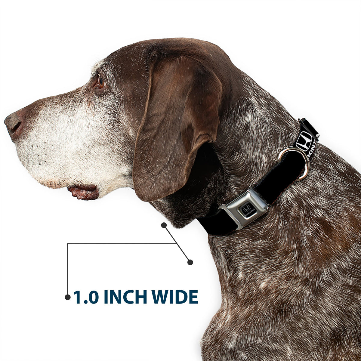 Honda Seatbelt Buckle Collar - Honda Logo Black/White