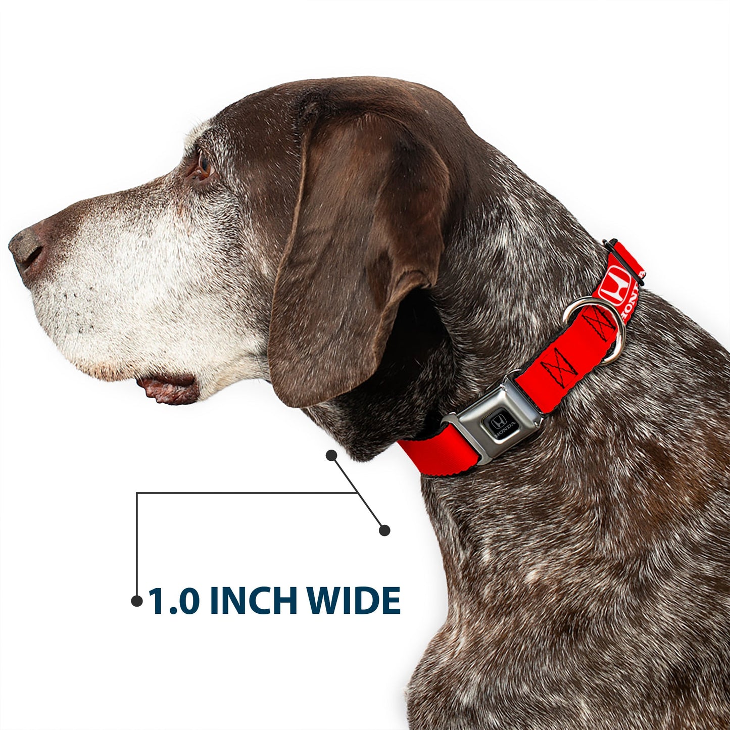 Honda Seatbelt Buckle Collar - Honda Logo Red/White