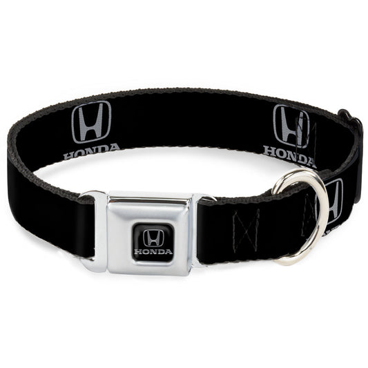 Honda Seatbelt Buckle Collar - Honda Logo Black/Silver