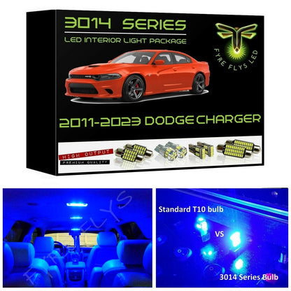 2011-2022 Dodge Charger Super Bright 3014 Series LED interior light kit