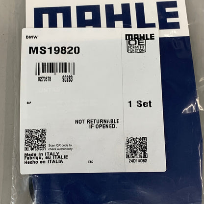 MAHLE Engine Intake Manifold Gasket Set For BMW Black MS19820
