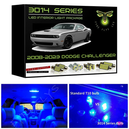 2008-2023 Dodge Challenger Super Bright 3014 Series LED interior light kit