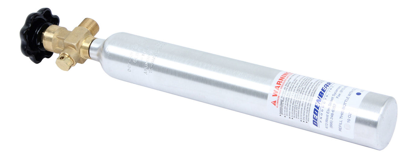 CO2 BOTTLE W VALVE  10 OZ CAPA