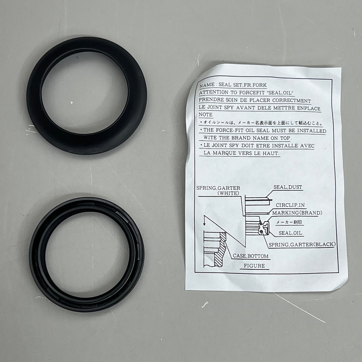 HONDA Front Fork Seal Set For Motorcycle Genuine OEM 51490-MFL-003