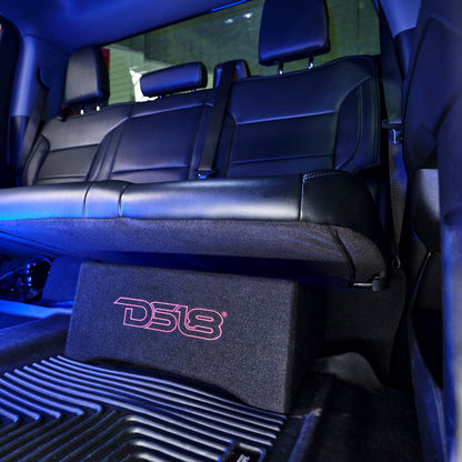 DFPU Under Seat 10” Shallow Subwoofer Enclosure | Sealed, Loaded, 600W RMS @ 2 Ohm
