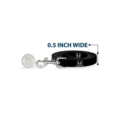 Dog Leash - Honda Logo Black/White