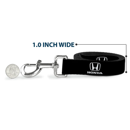 Dog Leash - Honda Logo Black/White