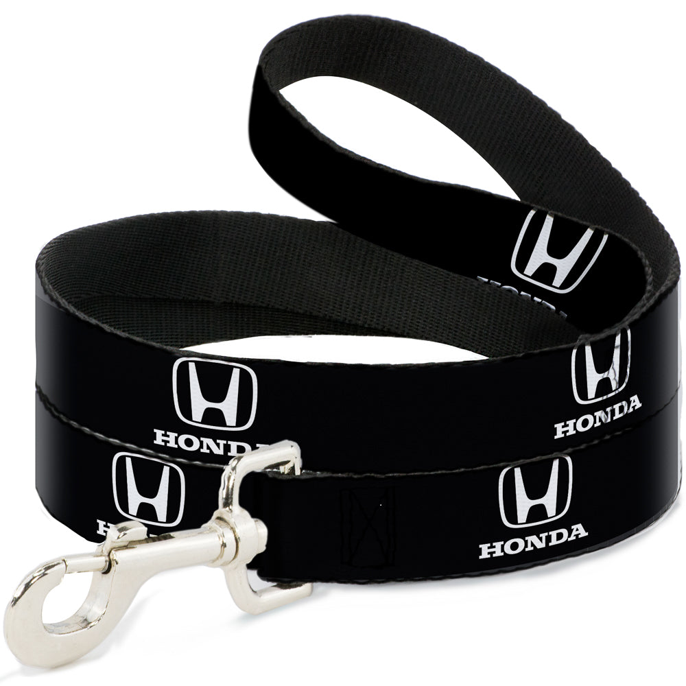 Dog Leash - Honda Logo Black/White