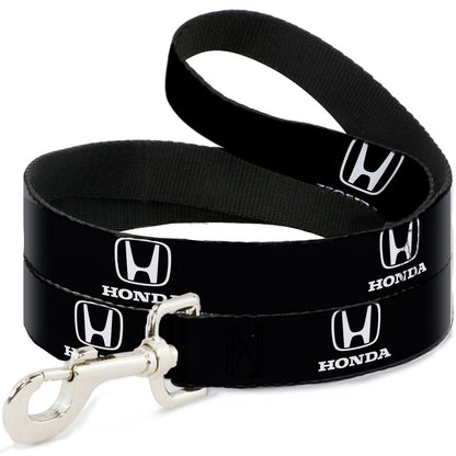 Dog Leash - Honda Logo Black/White