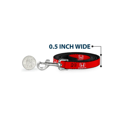 Dog Leash - Honda Logo Red/White