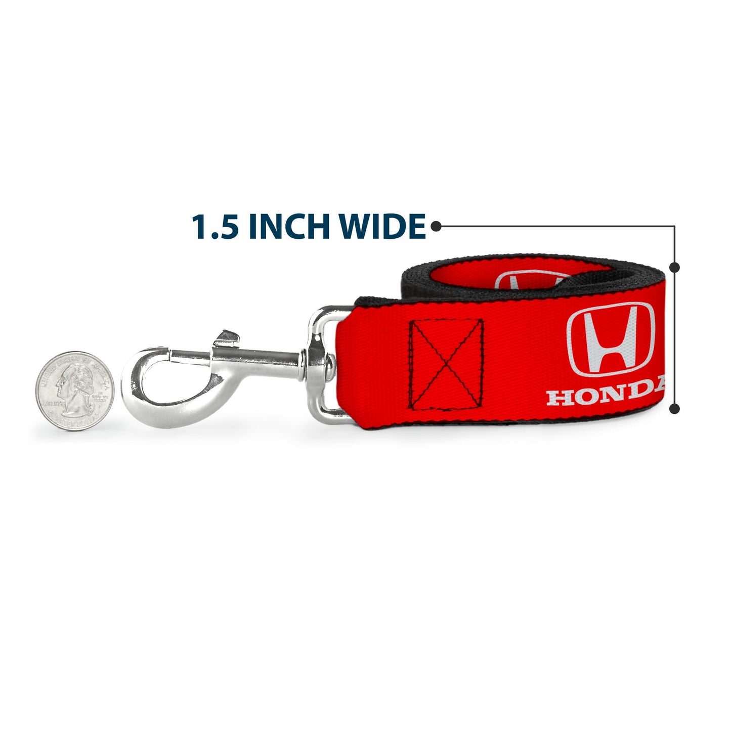 Dog Leash - Honda Logo Red/White