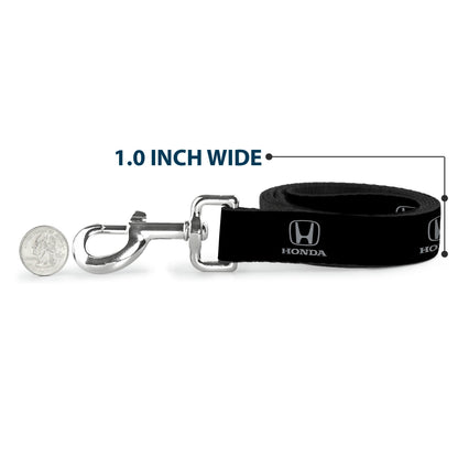 Dog Leash - Honda Logo Black/Silver