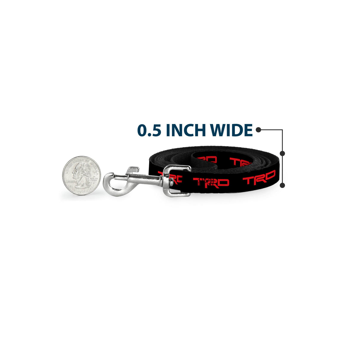 Dog Leash - Toyota Racing Development TRD Logo Black/Red