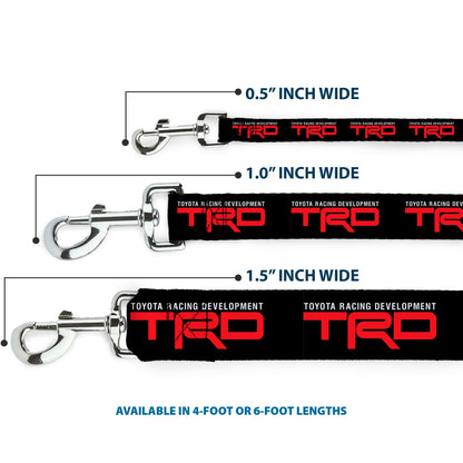 Dog Leash - TOYOTA RACING DEVELOPMENT TRD Logo Black/White/Red
