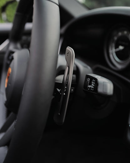 Porsche - GT3 RS Weissach Package Style Aluminum Paddles For JQ Werks Madtrace® Clubsport Magnetic Paddle Shifters