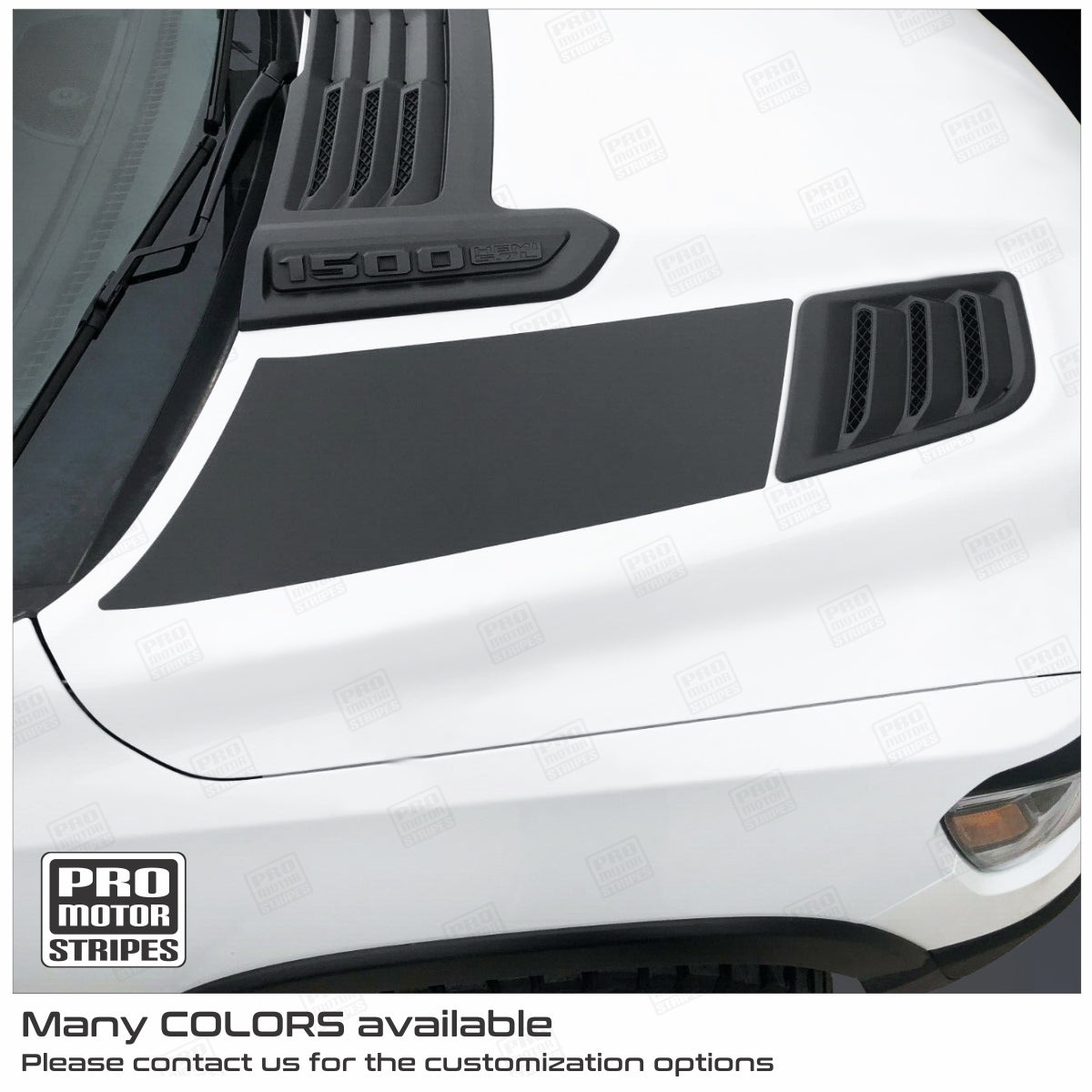 Dodge RAM 1500 Rebel 2019-2024 Hood Side Accent Decals