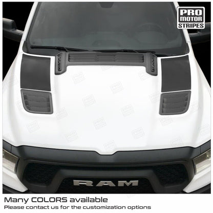 Dodge RAM 1500 Rebel 2019-2024 Hood Side Accent Decals