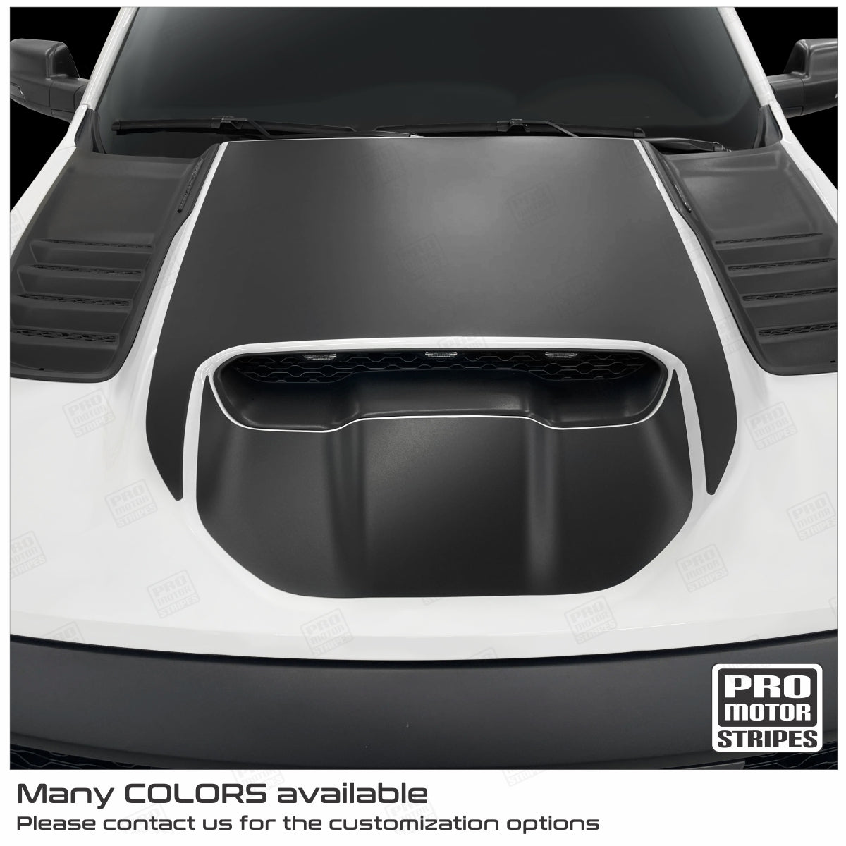 Dodge RAM 1500 Rebel TRX 2021-2024 Hood Accent Decal T-Rex Stripe