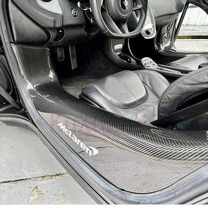 Dry Carbon Fiber Door Sill Covers for McLaren 540 570S 570GT 600LT