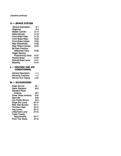 Detroit Iron - 1986 - 1988 Jeep Comanche Service Shop Manual - M.R.277