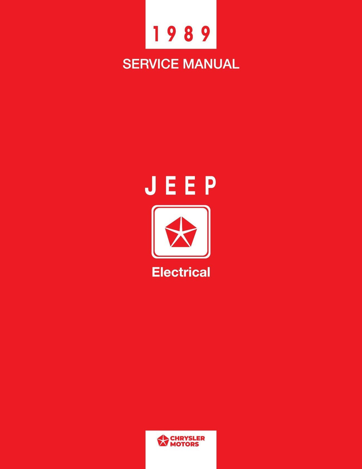 Detroit Iron - 1989 Jeep Shop Manual (4 Volumes)
