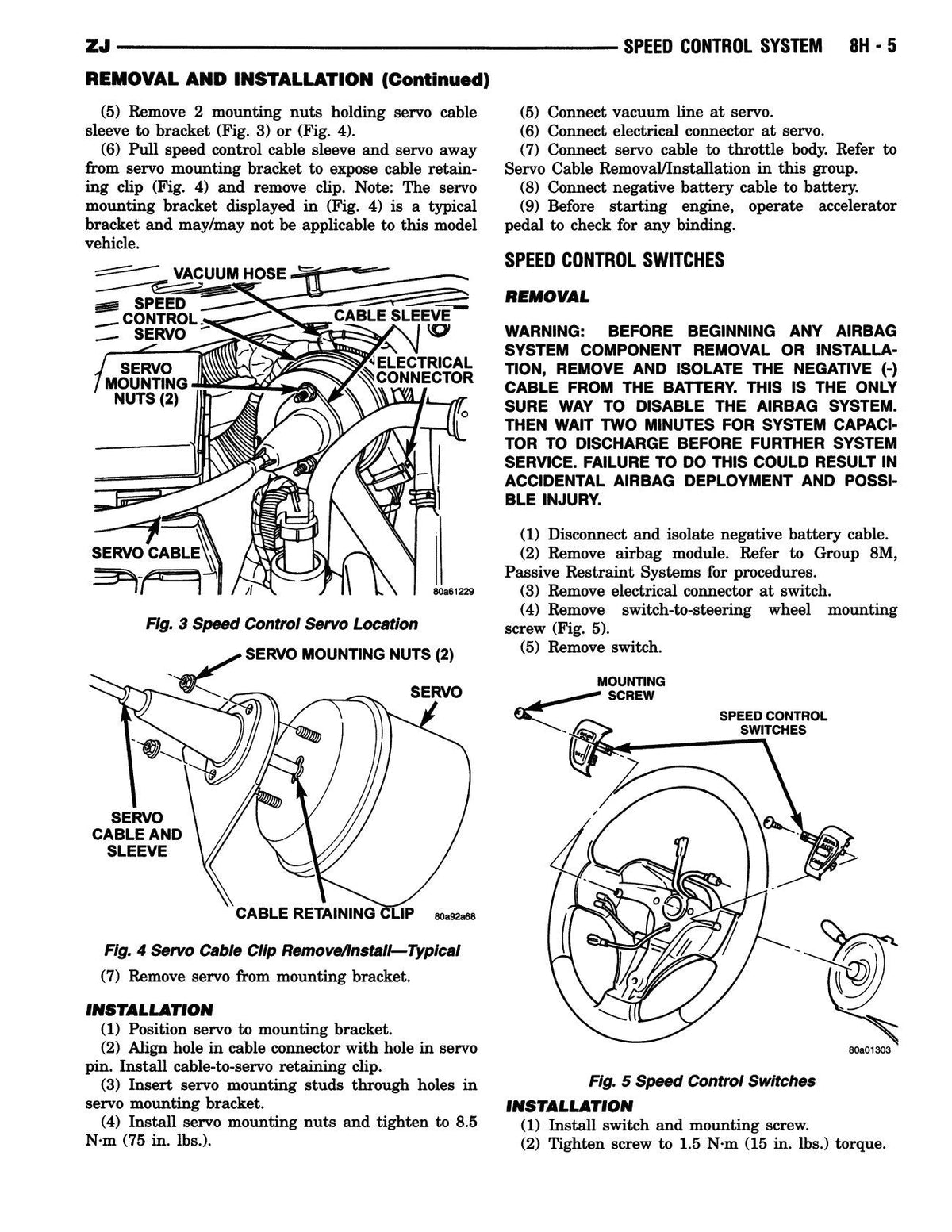Detroit Iron - 1998 Jeep Grand Cherokee Shop Manual