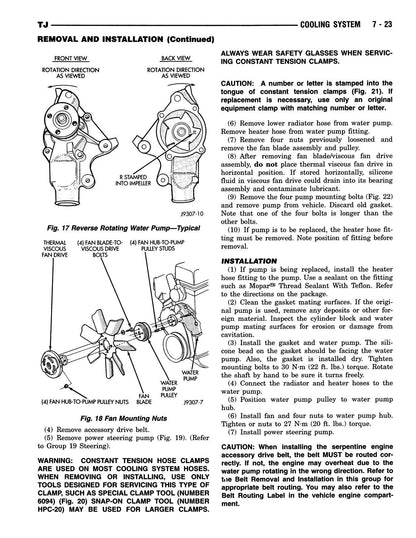 Detroit Iron - 1998 Jeep Wrangler Shop Manual