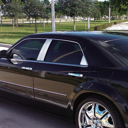 2005-2010 Chrysler 300 Dodge Magnum Door Pillar Trim (Chrome)
