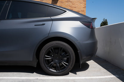 iCBL’s Tesla Model Y Wheel Covers Front & Rear Gemini Sport Style Matte and Gloss Black 2017-2024 (4PCS)