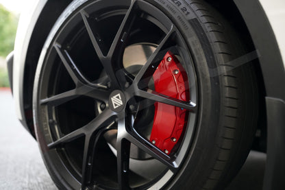 Tesla Model Y Brake Caliper Covers Aluminum Front & Rear RED 19-24 (4PCS)