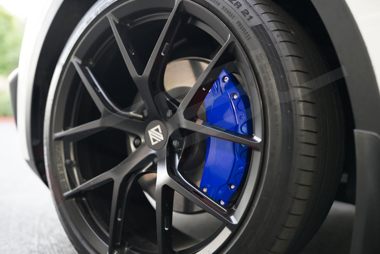 Tesla Model Y Brake Caliper Covers Aluminum Front & Rear Blue 19-24 (4PCS)