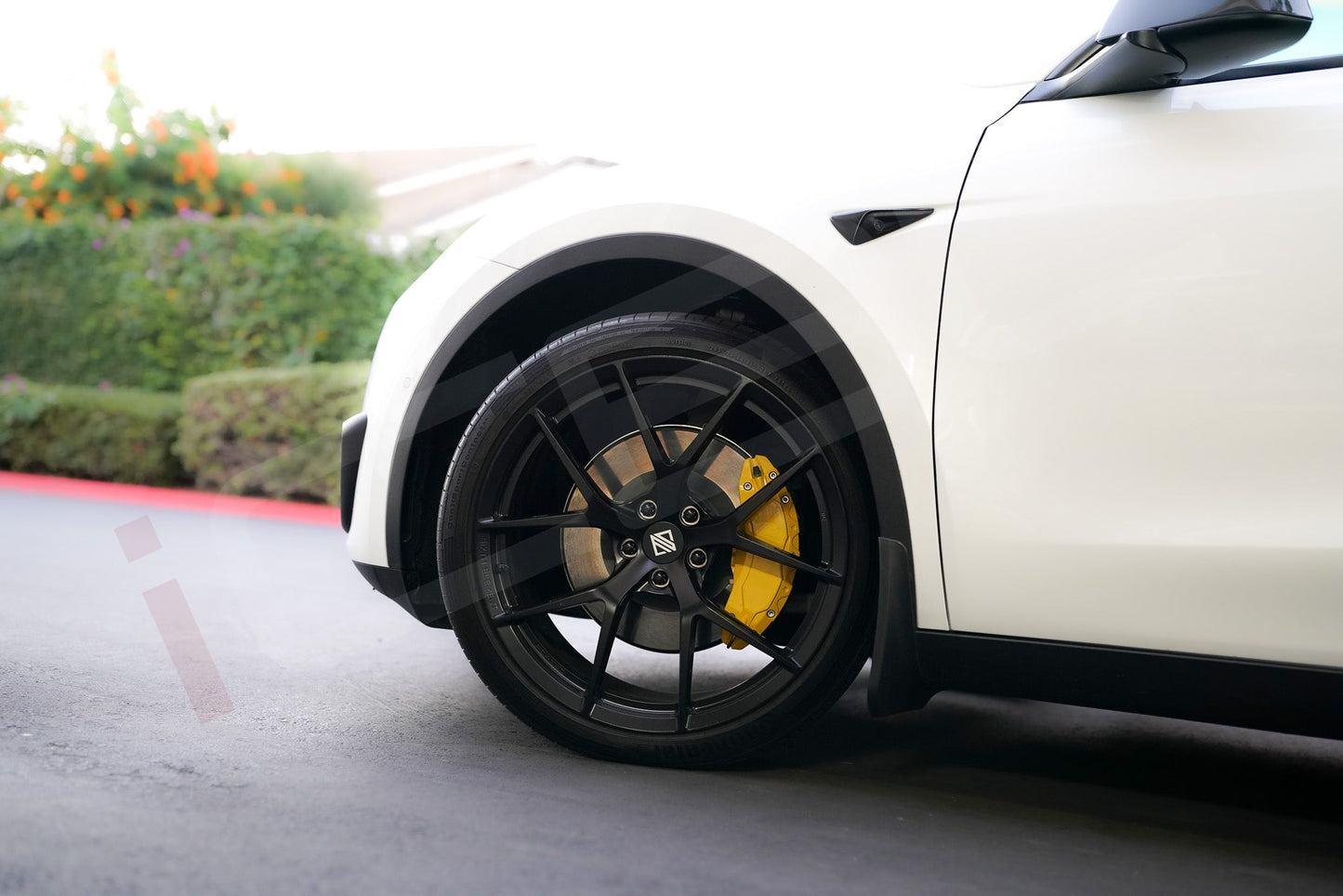 Tesla Model Y Brake Caliper Covers Aluminum Front & Rear YELLOW 19-24 (4PCS)